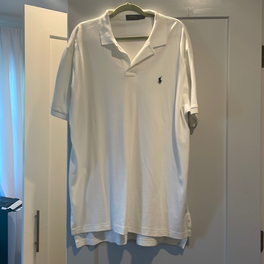 White Mens XL Polo Ralph Lauren shirt